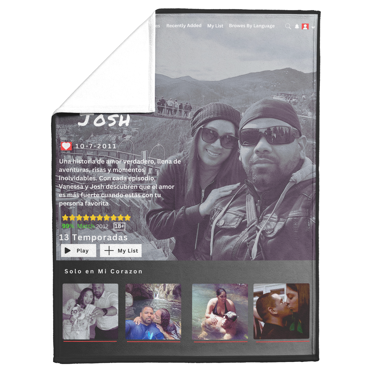 Costume Movie/ Series Love Blanket