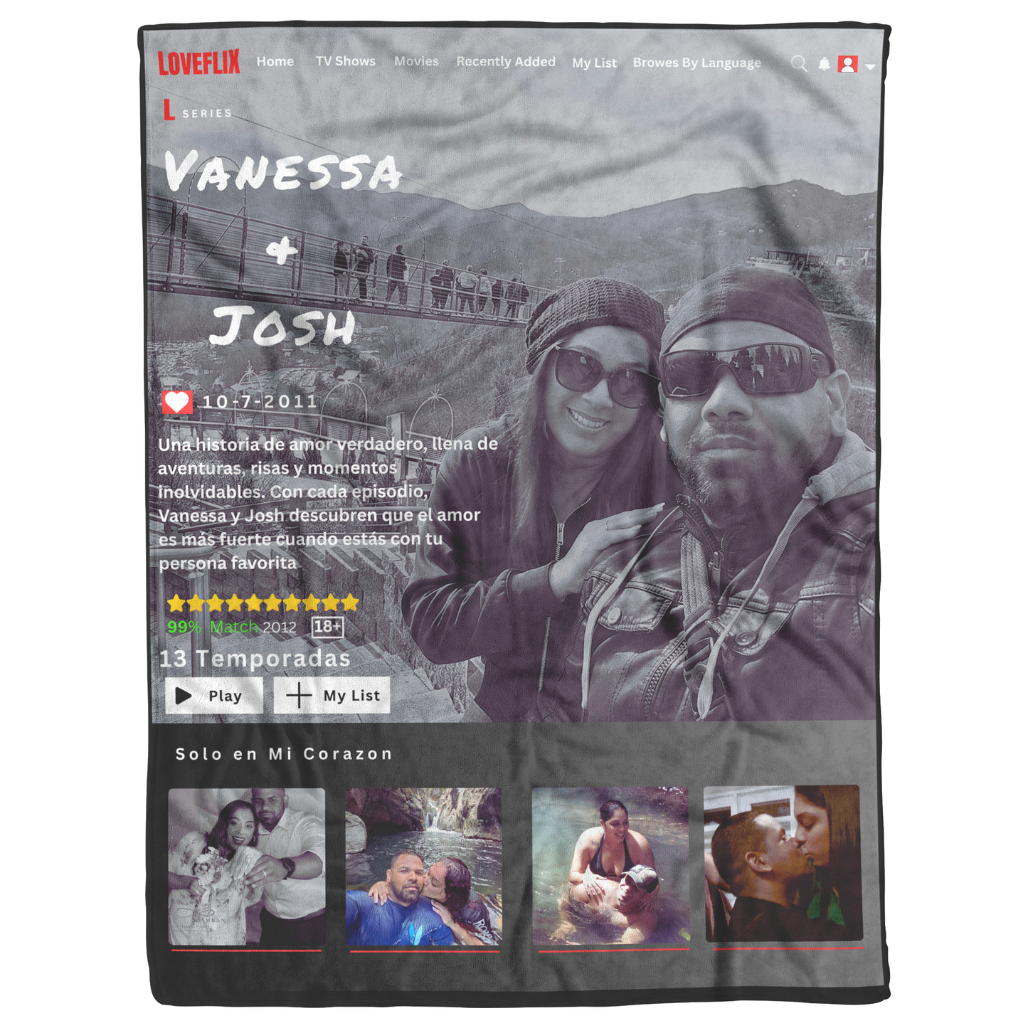 Costume Movie/ Series Love Blanket