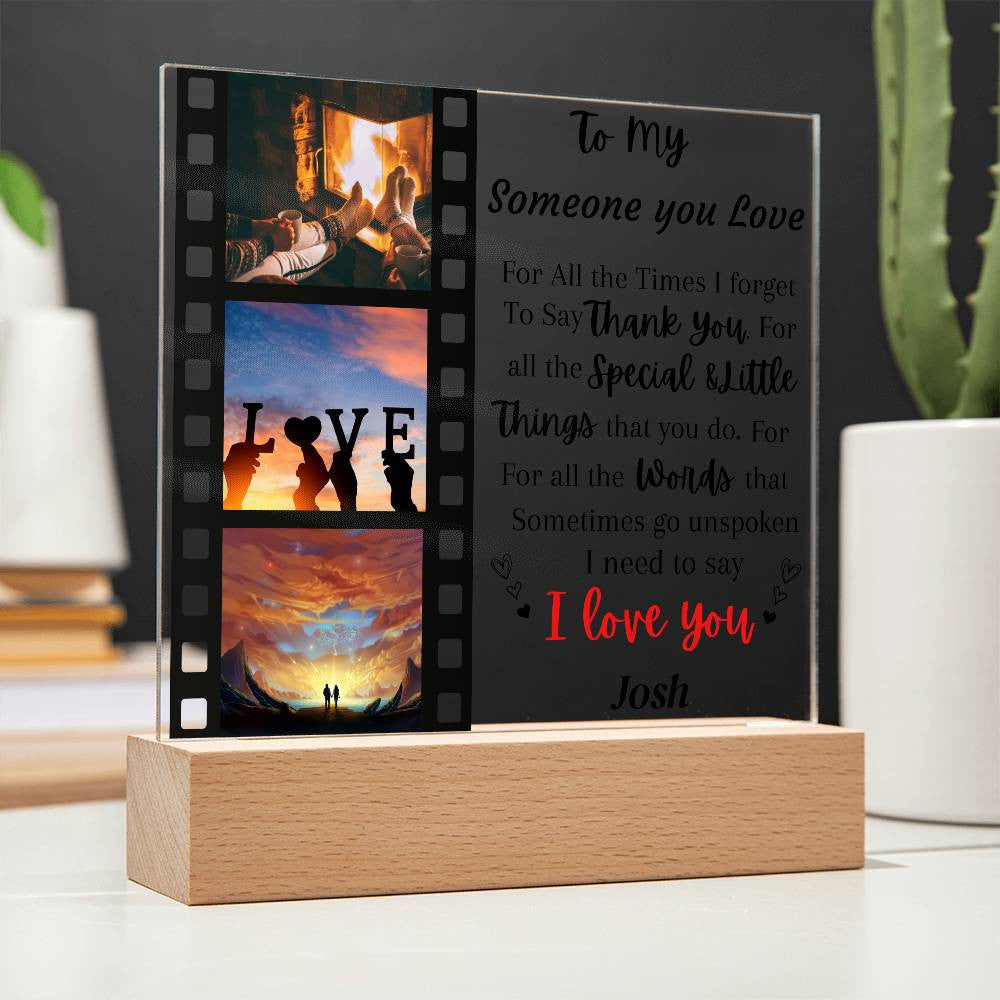 Customize Acrylic Square Plaque