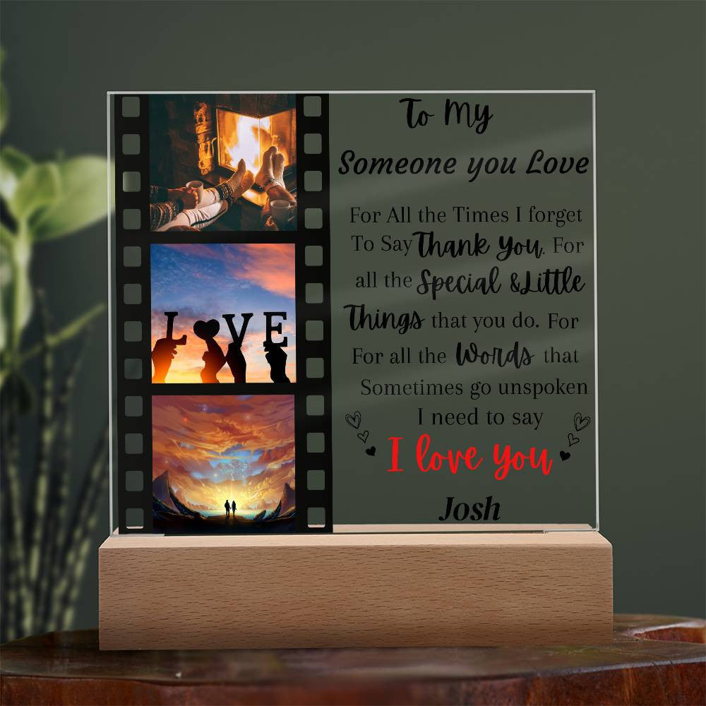 Customize Acrylic Square Plaque