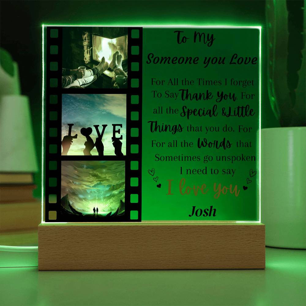 Customize Acrylic Square Plaque