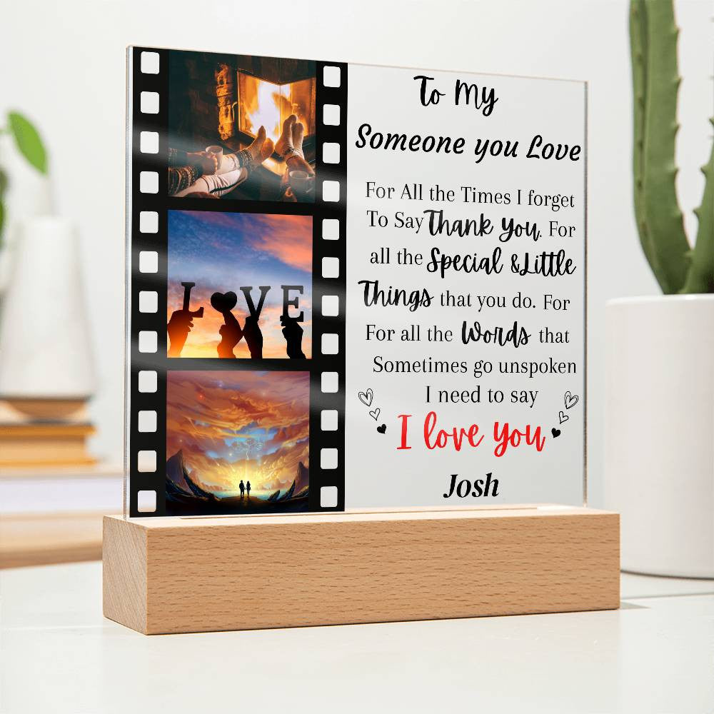 Customize Acrylic Square Plaque