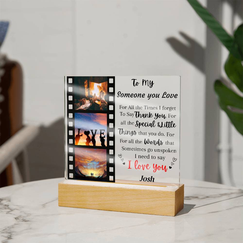 Customize Acrylic Square Plaque