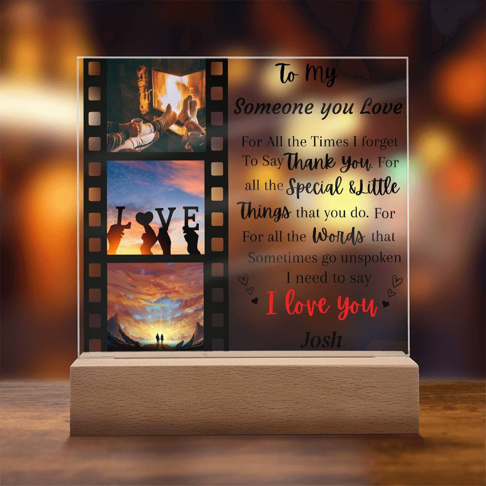 Customize Acrylic Square Plaque