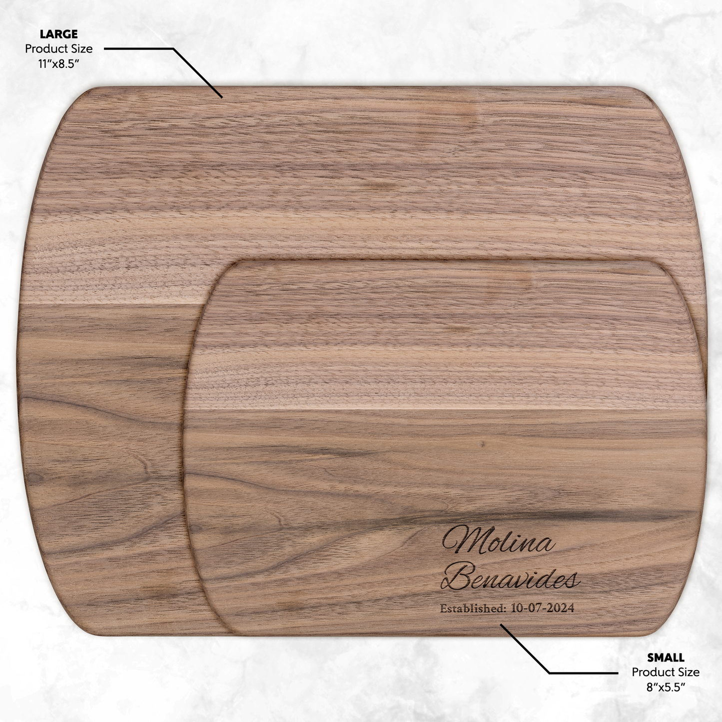 Hardwood Oval Cutting Board