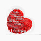 I Love You Mom Red Heart