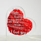 I Love You Mom Red Heart