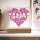 I Love You Mom Illuminated Acrylic Base