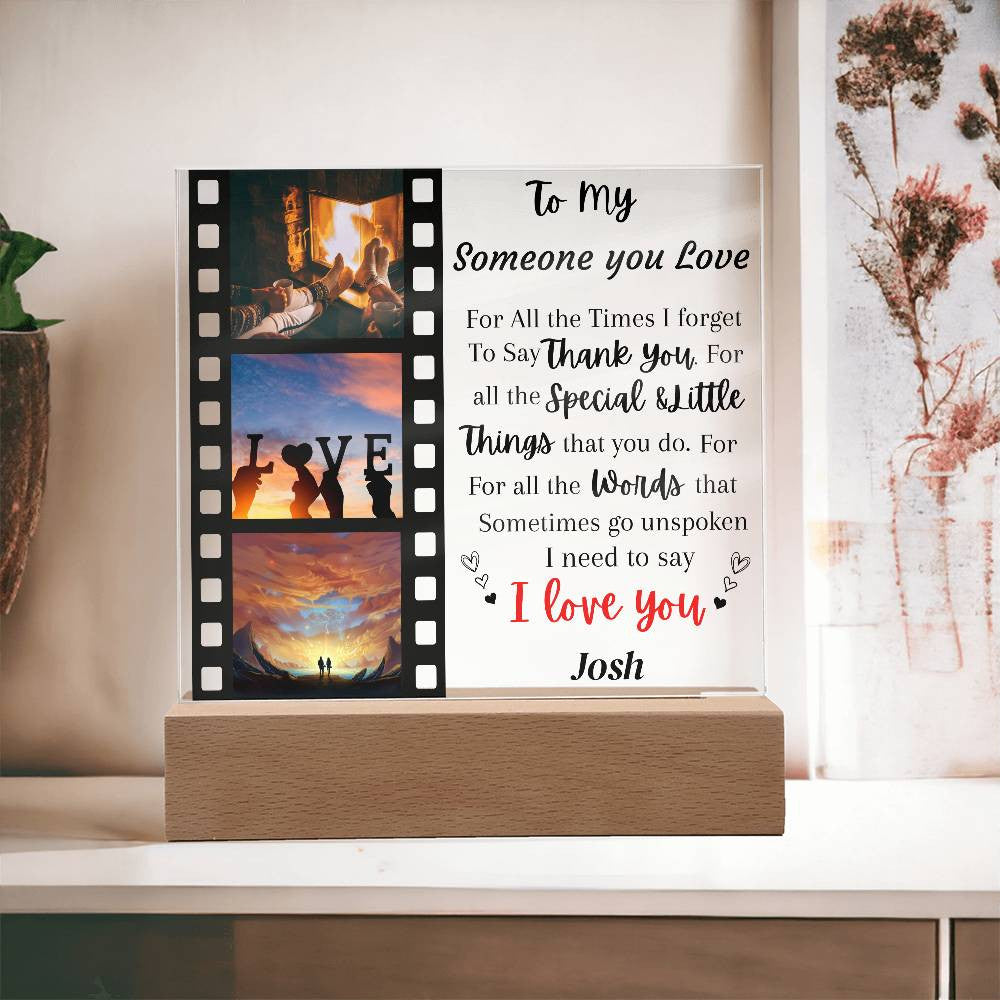 Customize Acrylic Square Plaque