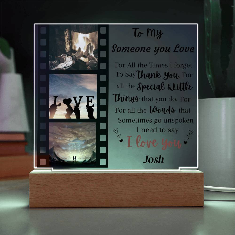 Customize Acrylic Square Plaque